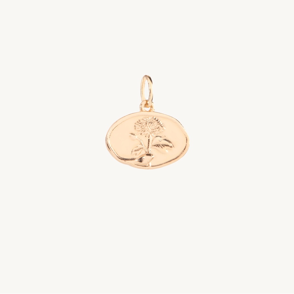 Catbird November Birthday Flower Charm